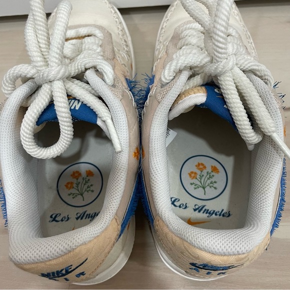 Women’s Nike Air Force 1 '07 'LA Flea' Anniversary Edition Size 7.5 Blue Orange - Picture 7 of 12